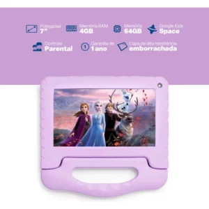 Tablet Infantil Frozen Ii 4gb Ram 64gb Android Multi - Nb416 - Imagem 3