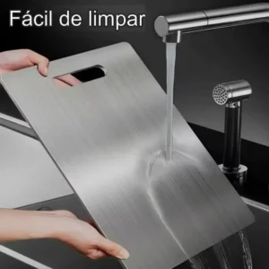 Tábua De Corte De Titânio Inox Cozinha Taboa Churrasco Carne - Imagem 7