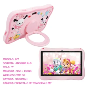 Tablet Infantil Kids Android 14 128gb 4gb Ram Wifi 5g Jogos - Imagem 6