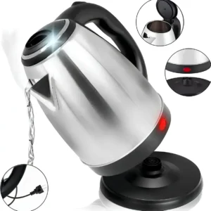 Chaleira Elétrica Inox 2L 1500W Aquecimento Rápido Automática - Imagem 2