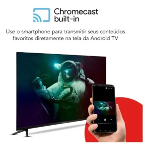 Smart TV AIWA 50” Android 4K Borda Ultrafina HDR10 Dolby Áudio AWS-TV-50-BL-02-A - Imagem 8