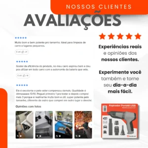 Aspirador Portátil Betahome 120W com Função Soprador e Bateria USB - Imagem 7