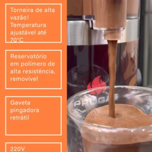 Máquina Profissional Chocolate Quente Chocolateira Fondue 3l - Imagem 4