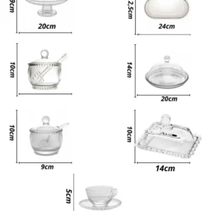 Aparelho Mesa Posta Café Chá 14 A 18 Pçs Bolinhas Pearl Wolf - Imagem 2