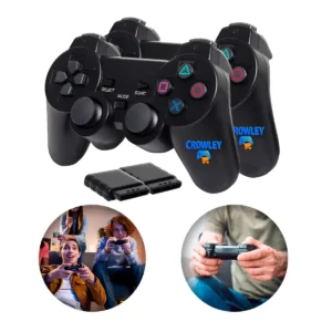 Kit 2 Controle Sem Fio Para Ps2 Joystick Manete Plug And Play - Crowley - Imagem 7