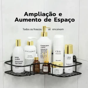 Kit 4 Suporte De Banheiro Alto Adesivo De Parede Aramado Pr - Imagem 3