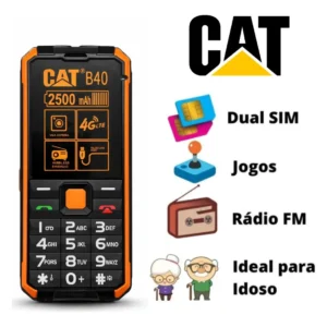 Celular Antigo Cat B40 4g Volume Alto Tecla Grande Idoso - Imagem 7