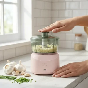 Mini Processador Alimento Elétrico Sem Fio Portátil Bivolt - Imagem 1