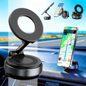 Suporte Celular Magnético Veicular Ventosa Sucção Academia Automotivo 360° Portátil Dobrável Para Mesa Parede Vidro Espelho Painel Fixa Forte Carro Casenn - Imagem 1