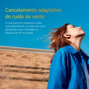 Fone QCY HT10 AilyBuds Pro ANC Bluetooth 5.3 Multiponto IPX5 Cor Preto - Imagem 3
