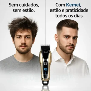 Maquina De Cortar Cabelo Profissional Turbo Sem Fio Original - Imagem 4