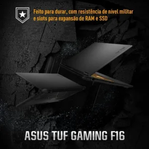 Notebook ASUS TUF Gaming F16 FX608JMR NVIDIA RTX 5060 Intel Core I5 14a 8GB RAM 512GB SSD Linux 16" LED FHD+ nível IPS Jaeger Gray RV261 - Imagem 8