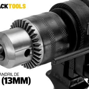 Furadeira De Impacto 13mm 750w Profissional Com Kit Brocas Buchas E Bits 300 Peças The Black Tools - Imagem 6