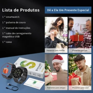 Smartwatch FoxBox Sport com Tela HD de 1.39" para Chamadas Bluetooth e Saúde - Imagem 7
