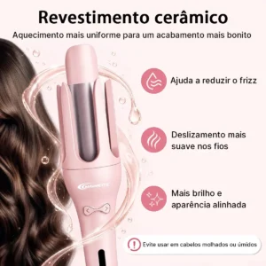 Modelador de Cachos Automático 32mm Bivolt Cerâmica Maimeite - Imagem 7