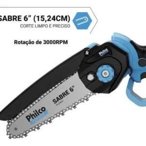 Mini Motosserra Force Pmm216 3000 Rpm 7 Acessórios Philco - Imagem 5