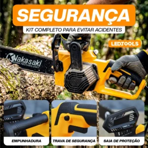 Motosserra Elétrica 2300w Sabre 48cm 16'' 6000rpm Potente - Imagem 6