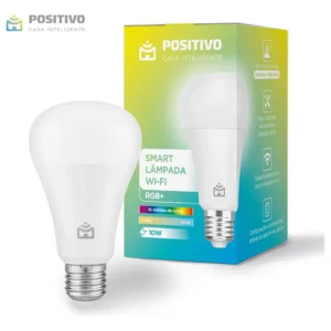 Smart Lâmpada Wi-Fi RGB LED 10W, Cores Mais Vibrantes (até 16 milhões de combinações), Branco Quente e Frio, 1100 Lúmens, Bivolt, Positivo Casa Inteligente, Compatível c/Alexa e Google Assistente - Imagem 1