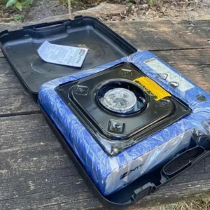 Kit Fogareiro Fogão Portátil Camping Pesca + Acessórios - Imagem 2