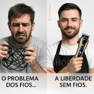 Maquina De Cortar Cabelo Profissional Turbo Sem Fio Original - Imagem 7