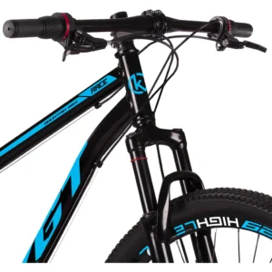 Bicicleta aro 29 KGT aço carbono freios a disco suspensão 21 marchas preta azul quadro 17 - Imagem 4