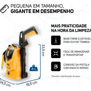 Lavadora de Alta Pressão Compacta WAP WL 1800 1400W 1500PSI 360L/h 127V - Imagem 8