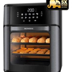 Fritadeira Elétrica AFON-12L-BG Forno Oven 12 Litros Preto Mondial - Imagem 1
