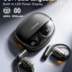 Fone de Ouvido Esportivo Bluetooth 6.0 Com Gancho Para Xiaomi Samsung iPhone Motorola Open Ear IPX7 À Prova D'Água 68h Bateria Para Corrida Academia Com Microfone Carregamento USB‑C Cor Preto - Imagem 3