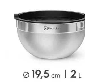 Electrolux Kit Bowls Tigelas em Inox com Tampa Plástica 3 Unidades Utensílios Domésticos de Cozinha - Imagem 3