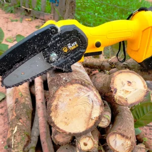 Motosserra Mini BTS-100 Bateria Recarregável 21v The Black Tools Cor Amarelo - Imagem 7