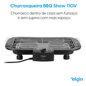 Churrasqueira Elétrica De Mesa Elgin 42CHU2001000 Cor Preta - Imagem 8