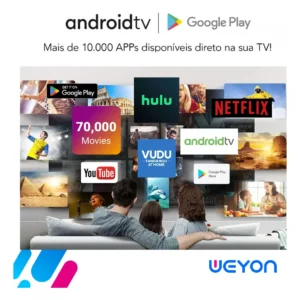 Smart Tv 24 Led Hd Weyon Android 14 Tv Hdmi Usb Wifi 100/240v - Imagem 6