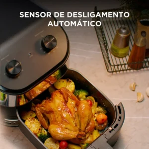 Fritadeira Air Fryer 5,5l Widemax Com Interior De Alumínio 1900w Midea - Imagem 3