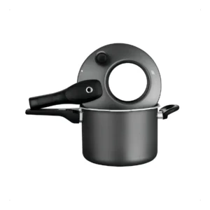 Panela de Pressão 4,5l com Fechamento Externo Tampa com Visor de Vidro Antiaderente Grafite MTA - Imagem 3