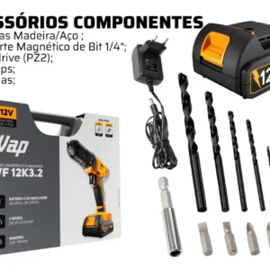 Parafusadeira E Furadeira De Impacto Wf 12k3.2 Wap - Imagem 4
