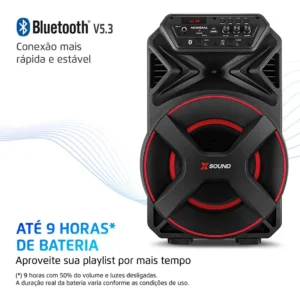 Caixa Amplificada Mondial 300W Bivolt CM-300-N - Imagem 3