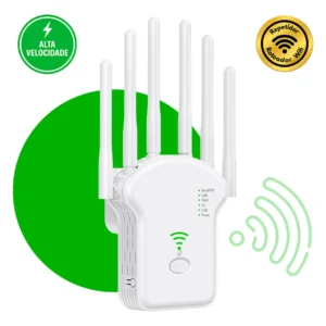 Repetidor WiFi Titanis 2.4GHz 6 Antenas Alta Estabilidade e Alcance - Imagem 1