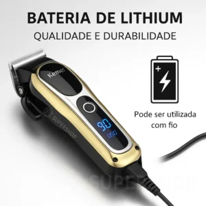 Maquina De Cortar Cabelo Profissional Turbo Sem Fio Original - Imagem 6