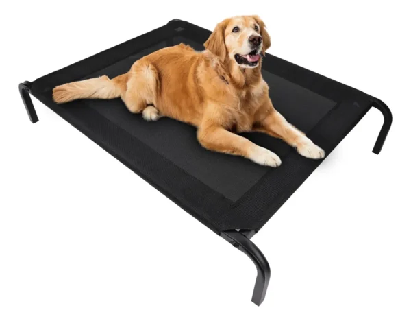 Cama Suspensa Caes Para Cachorros Grande - Resistente Preto