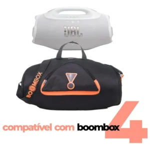 Capa Case Bolsa Jbl Boombox 4 Reforçada Transporte Seguro Cor Preto - Imagem 8
