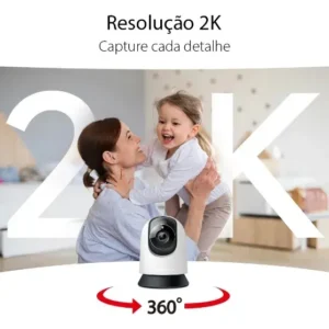 Mercusys MC210 Câmera Segurança Wifi 2K 3MP 360° por TP-Link - Imagem 3