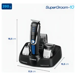 Aparador De Pelos Super Groom 10 Mondial 6W Bivolt BG-03 - Imagem 7