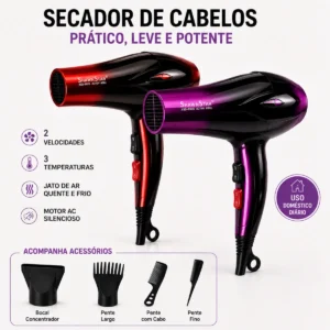 Kit Prancha Chapinha Titanium+ Secador + Modelador De Cachos - Imagem 5