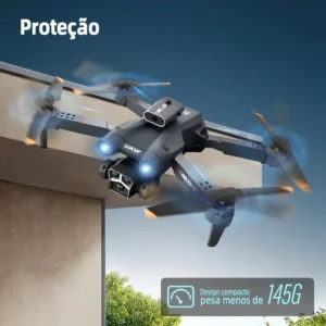Dli Drone M3 Com Câmera Dupla Hd 1080p Drone Fpv Profissional Mini Quadricóptero Dobrável Com Controle Remoto Inclui Duas Baterias De 1800 Mah E Maleta De Transporte Preto - Imagem 7