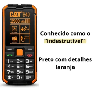 Celular Antigo Cat B40 4g Volume Alto Tecla Grande Idoso - Imagem 3