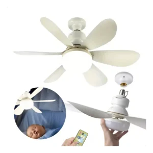 Ventilador de Teto Flower 6 Pás com Luz LED Integrada e Controle Remoto - Imagem 1