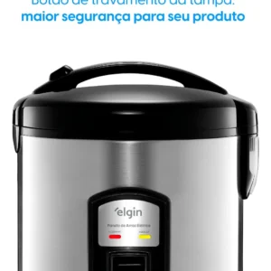 Panela Arroz Eletrica 10 Xicaras Inox 700w Rizzo Elgin - Imagem 7