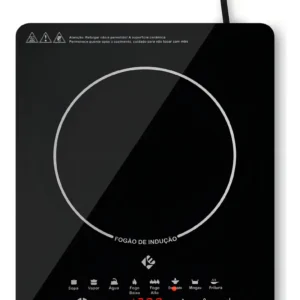 Cooktop De Indução 1 Boca Preto Com Trava De Segurança Painel Touch Screen - Imagem 1