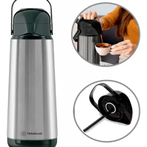 Garrafa Termica Lumina 9751 Termolar - 1 Litro - Aço Inox - Imagem 2