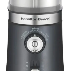Moedor de Café Elétrico Hamilton Beach Ajustável Inox 150W Triturador Grãos Sementes Cuba Removível - Imagem 1